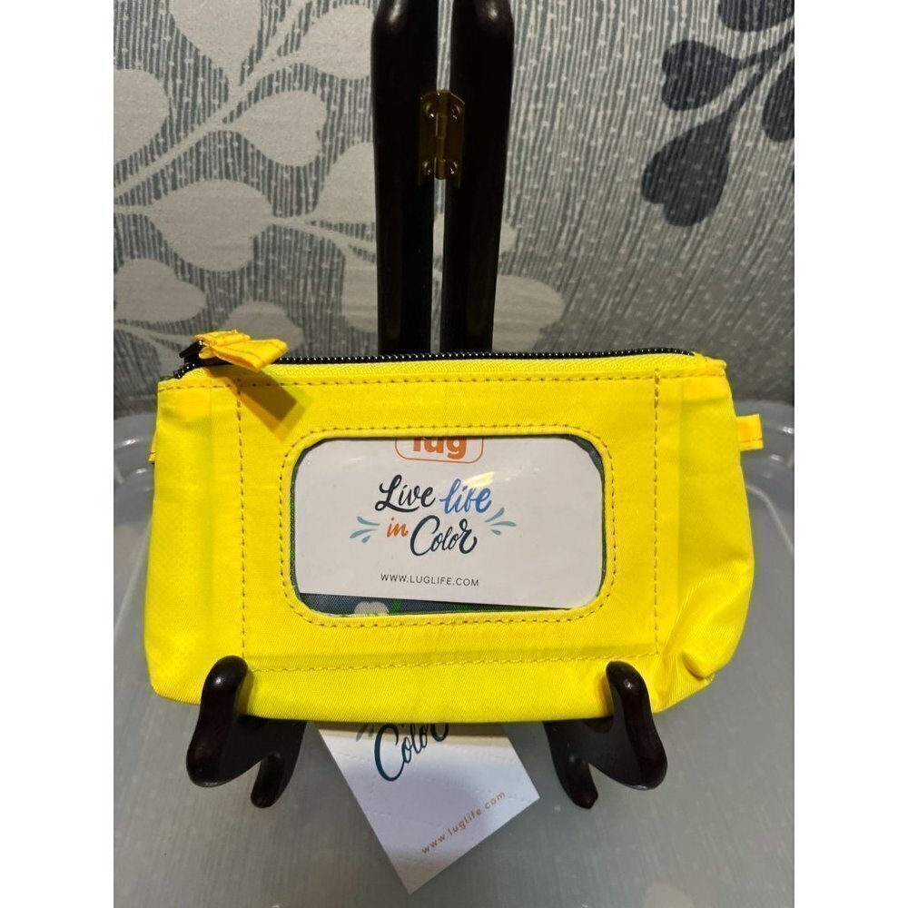LUG NWT Metro XL ID Pouch w RFID- Neon Yellow